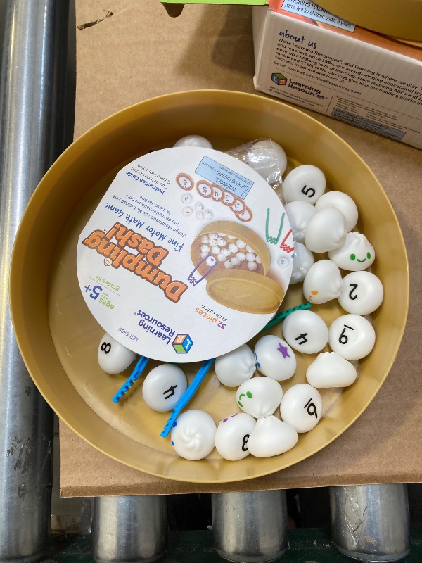 Photo 1 of Learning Resources Dumpling Dash Fine Motor Math Game, Math Manipulatives, Montessori Toys, Board Game, Play Food, Homeschool, Fine Motor Toys, Food Games, Counting Toys, Homeschool Preschool