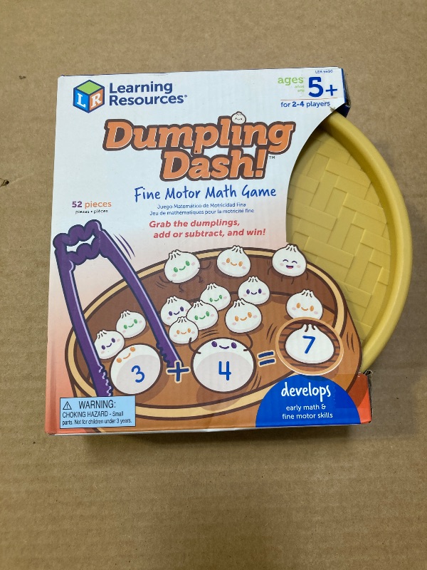 Photo 1 of Learning Resources Dumpling Dash Fine Motor Math Game, Math Manipulatives, Montessori Toys, Board Game, Play Food, Homeschool, Fine Motor Toys, Food Games, Counting Toys, Homeschool Preschool