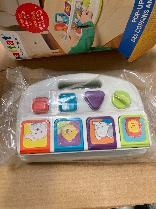 Photo 1 of Battat – Cause-And-Effect Toy – Developmental Toy With Buttons & Colors – Color Sorting Animal Toys – For Kids, Toddlers, Babies – 18 Months + – Pop-Up Pals