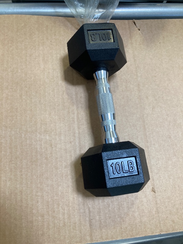 Photo 1 of Rage Fitness Rubber Encased Dumbbells with Knurled Handle | Weights Dumbbells | Hand Weight For Strength Training With Anti-Slip | 10-60 LBS Sold Individually