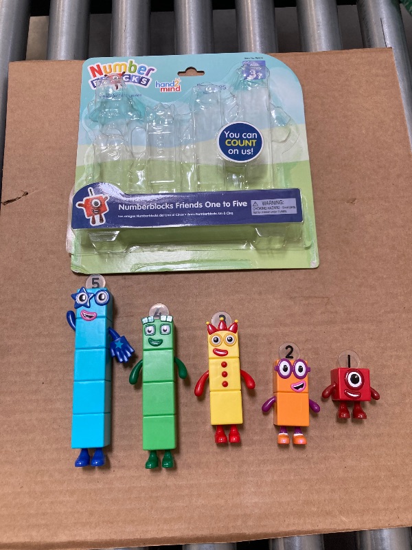 Photo 1 of hand2mind Number blocks Friends One to Five, Action Figure Set, Toy Figures, Small Figurines for Kids, Counting Blocks, Numbers for Toddlers, Math Toys, Kids Birthday Gifts, Easter Basket Stuffers