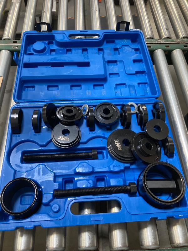 Photo 1 of Orion Motor Tech Wheel Bearing Press Kit for Front Wheel Drive Bearing Removal & Installation, 24pc Wheel Bearing Puller Tool Set with Sliding Screws Universal Bushings Sleeves
