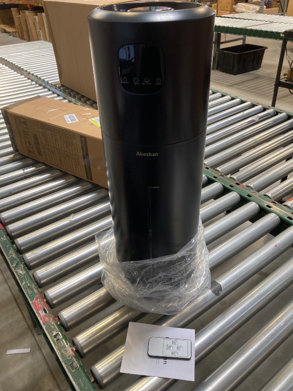Photo 1 of Large Humidifiers for Bedroom, 9L/2.5Gal Ultrasonic Cool Mist, Easy Clean with 350ML/H Large Mist Speed, Quiet Tower, Suitable for Kids Room Plant Yoga (Black)
