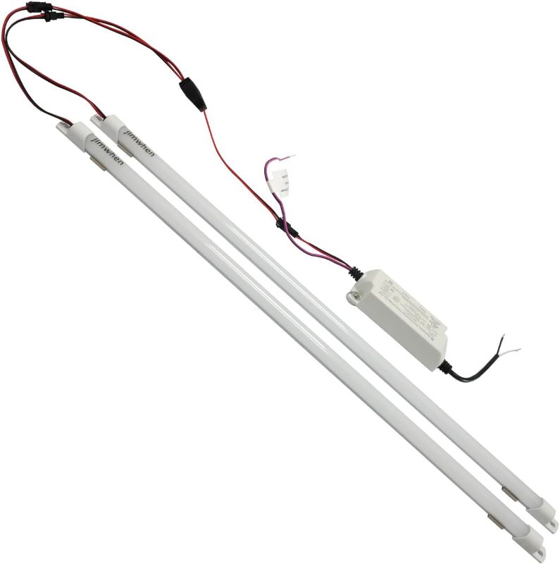 Photo 1 of Magnetic Mount 2FT LED Retrofit Kit,18W 2x2 FT (1 Driver&2 LED Strips),150LM/W,5000K Nature White,0-10V Dimmable,T8 T10 T12 Fluorescent Replacement Troffer Retrofit Kit,Quick Easy Install
