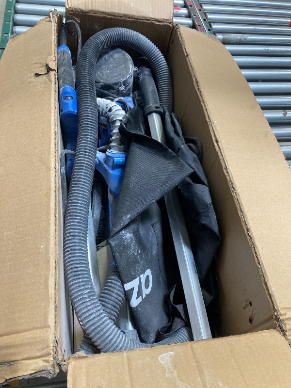 Photo 1 of Drywall Sander with Vacuum Dust Collection, AZZUNO 12A Popcorn Ceiling Removal Tool with 5 Variable Speed 800-1900RPM, LED Light, Foldable & Extendable Handle, 12pcs Sanding Discs
