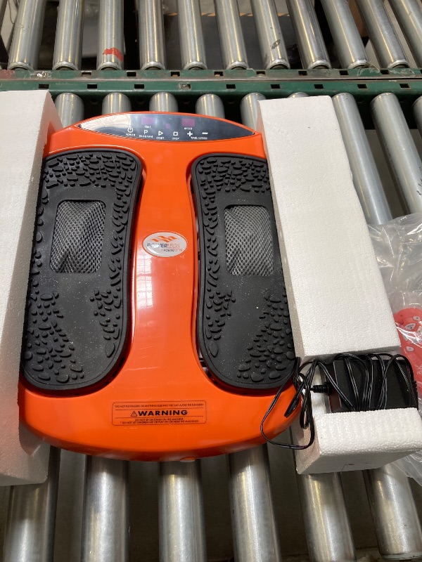 Photo 1 of Power Legs Electric Foot Massager Machine with Remote Control, Adjustable Speed, Vibration - Calf Massager - Feet Massager for Neuropathy Pain Relief, Plantar Fasciitis, Leg Blood Circulation (Orange)