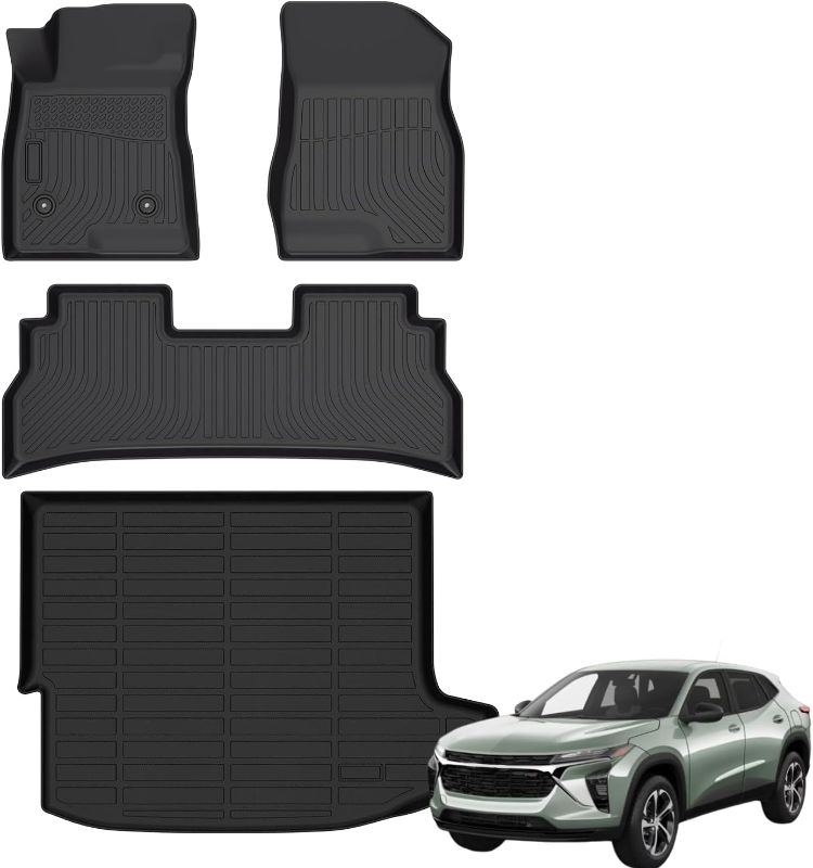 Photo 1 of Car Floor Mats and Cargo Liner for 2024 2025 Chevy Trax & 2024 Buick Envista, Trax TPE Floor Liner, Trax Odorless Anti-Slip Interior Accessories
