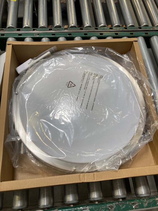 Photo 1 of DLLT 48W Dimmable Flush Mount LED Ceiling Light Fixture, 17.6" Round Close to Ceiling Lights with Remote Control, Modern Ceiling Lighting for Bedroom/Kitchen/Living Room/Dining Room, 3000K/4000K/6000K
