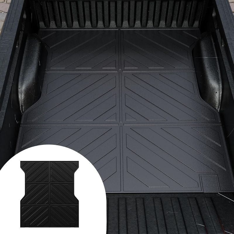 Photo 1 of Truck Bed Mat Compatible with 2024 2025 Toyota Tacoma 5 Ft Truck Bed Liner All Weather Bed mat 2024 Tacoma Accessories (2024-2025,5ft Truck Bed Mat)
