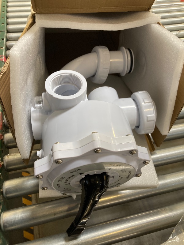 Photo 1 of 261152 2-Inch Threaded Multiport Valve for FNS, FNS Plus, Nautilus, Nautilus Plus Pool and Spa D.E. Filter Replacement Part Rebuid Kit, 7.5" Centerline, White
