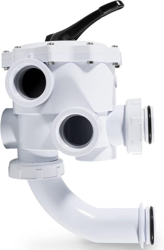 Photo 1 of 261152 2-Inch Threaded Multiport Valve for FNS, FNS Plus, Nautilus, Nautilus Plus Pool and Spa D.E. Filter Replacement Part Rebuid Kit, 7.5" Centerline, White
