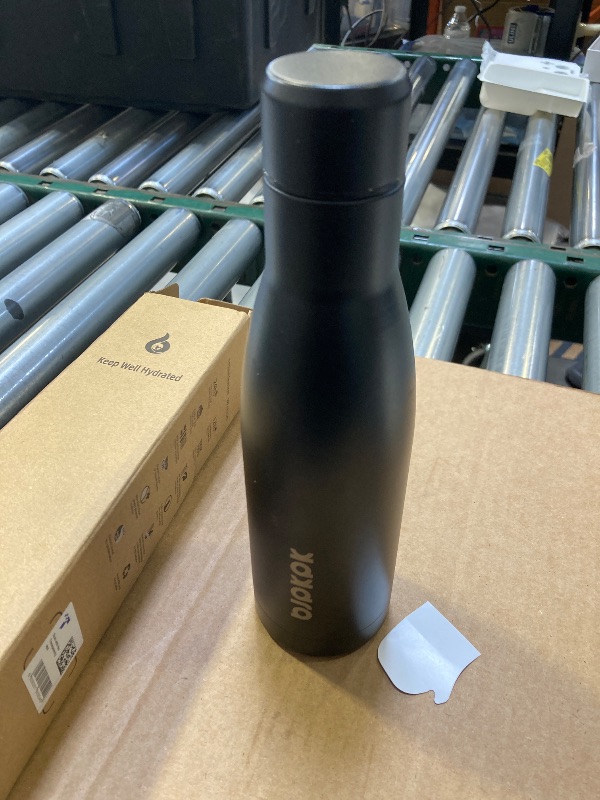 Photo 1 of BJPKPK 17oz Insulated Water Bottles Stainless Steel Sports Water Bottles Keep Cold and Hot for Travel Dishwasher Safe,Midnight Black