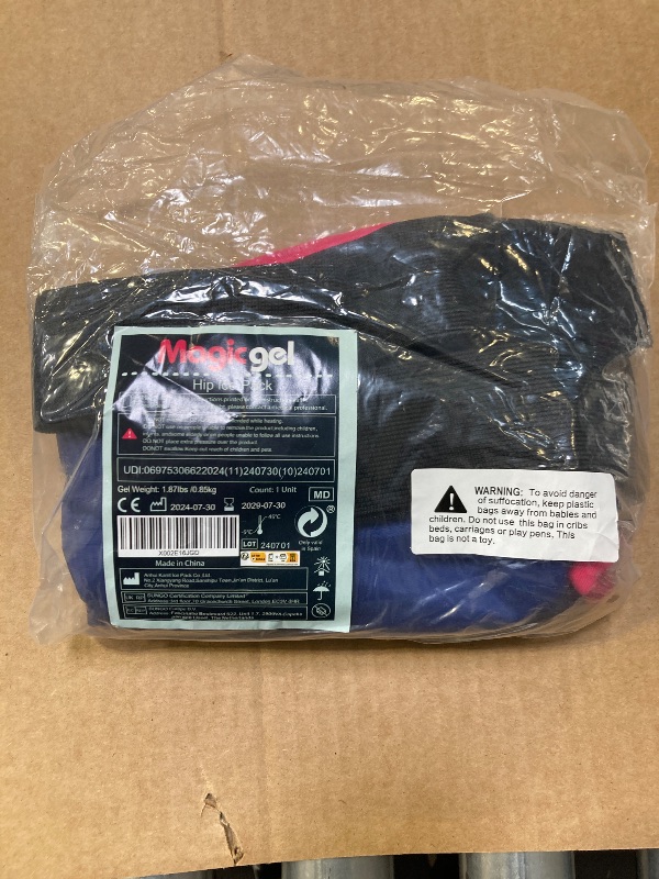 Photo 1 of Magic Gel Hip Ice Pack Wrap - Reusable Cold Pack for Hip Bursitis, Hip Replacement Surgery and Hip Flexor Pain. Hip ice wrap for Inflammation, Swelling and Hip Pain Relief