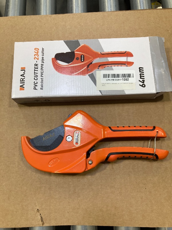 Photo 1 of AIRAJ Ratchet PVC Pipe Cutter,Cuts up to 2-1/2"PEX,PVC,PPR and Plastic Hoses,Pipe Cutters with Sharp SK5 Stainless Steel Blades,Suitable for Home Repairs and Plumbers