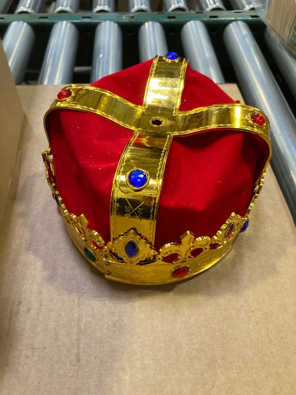Photo 1 of Yingzhao 8 Pcs Royal King Crown for Kid Plastic Queen Prince Princess Crown Jeweled Costume Accessory for Adult Boy Girl(null)