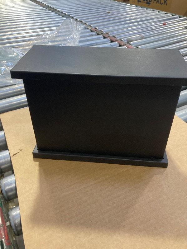 Photo 1 of Fireplace Lanterns Decorative Flameless Portable Led Lantern Battery Operated and USB Operated 6 Hours Timer Included Indoor/Outdoor(No Heater Function Black Rectangle Size:11x4.7x8 Inch)