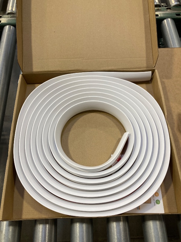 Photo 1 of BNELL Carpet & Floor Edging Trim Strip,Self Adhesive-PVC Floor Transition Strip,Thresholds for Doorways with a Height Less Than 10 MM (20FT_White)