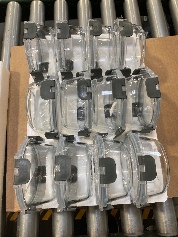 Photo 1 of 12 Pack Small Glass Food Storage Containers with Lids Airtight, 13oz Leak-Proof Meal Prep Containers Set, Freezer to Microwave Safe, Dishwasher Safe