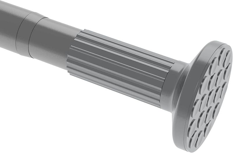 Photo 1 of Tension Curtain Rod, 51-126 Inch,Spring Shower Tension Curtain Rod, Closet Rod, for Windows or Shower, Easy to Install, No Drilling, No Rust, for Bathroom, Rod Diameter 1.26 Inches, Grey, Umimile
 