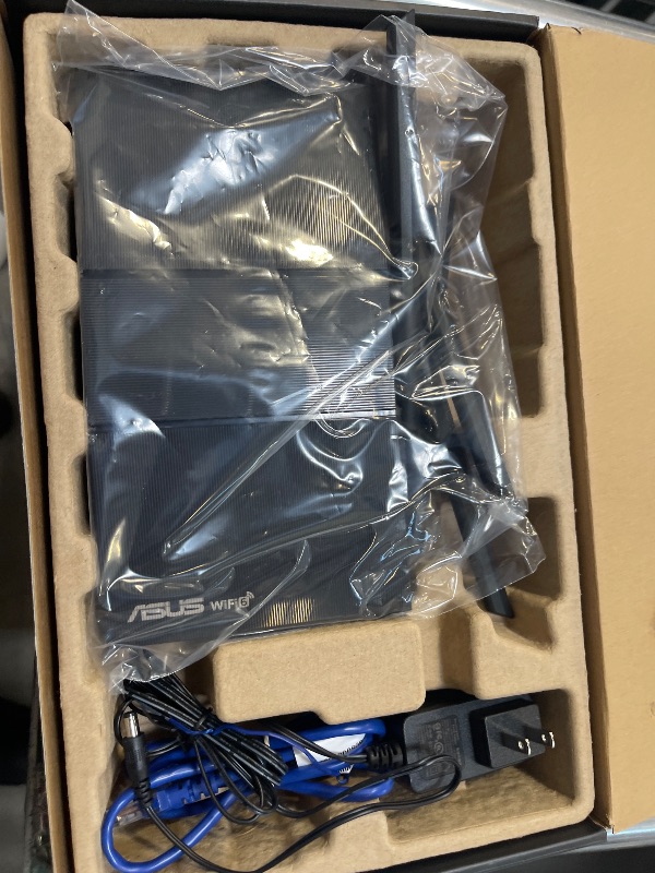 Photo 1 of ASUS RT-AX1800S Dual Band WiFi 6 Extendable Router, Subscription-Free Network Security, Parental Control, Built-in VPN, AiMesh Compatible, Gaming & Streaming, Smart Home
