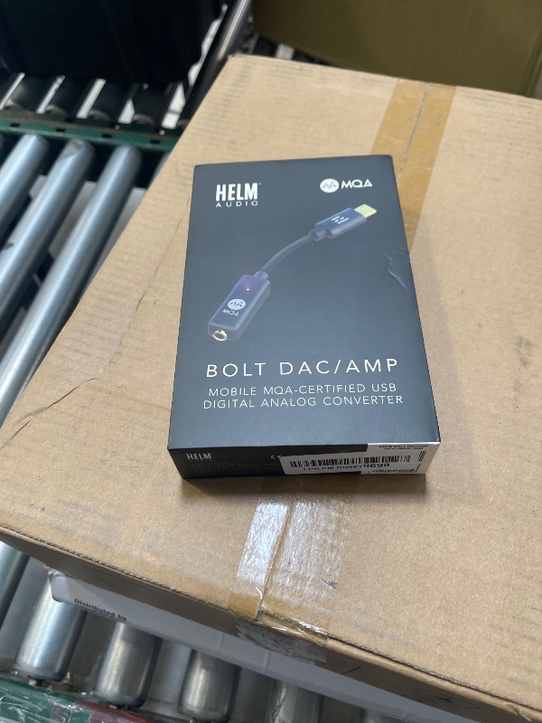 Photo 1 of Helm Audio Bolt DAC/AMP, USB-C Portable High-End DAC/Headphone Amplifier with MQA Playback. Mobile Studio Sound for Android, iOS and PC. USB-C to 3.5mm Audio