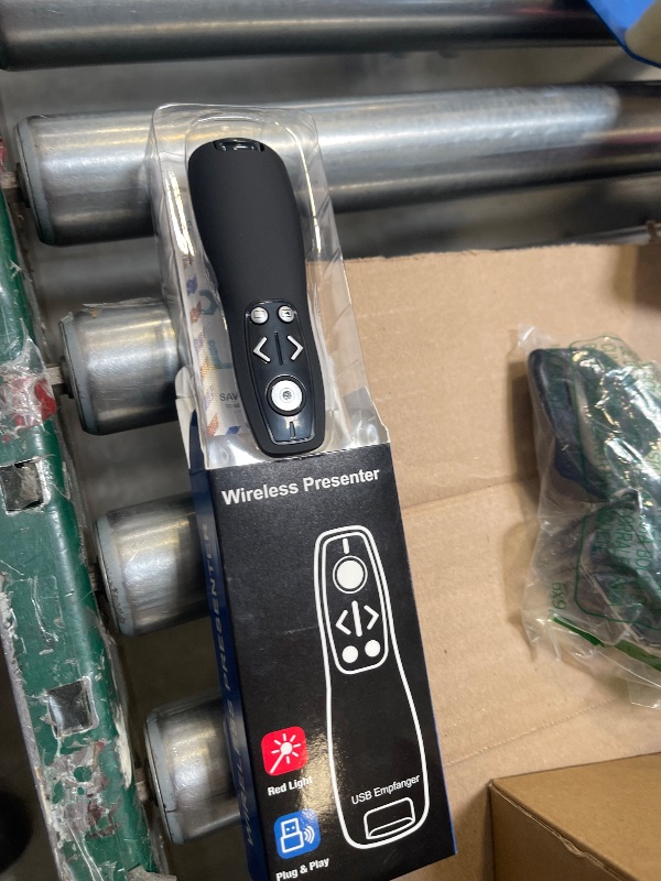 Photo 1 of 2-in-1 USB Type C Presentation Clicker Wireless Presenter Remote for PowerPoint, Powerpoint Clicker with Volume Control PowerPoint Slide Advancer for Mac, Computer, Laptop-E600