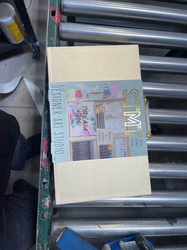 Photo 1 of STMT DIY Designer Art Studio by Horizon Group USA, Kit Includes 40+ Art Making Essentials.Water Colors,Oil Pastels,Brush Markers,Spiral Art Pad & More