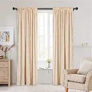 Photo 1 of NICETOWN Room Darkening Curtains 63 inch Length 2 Panels, Thermal Insulated Grommet Blackout Curtains for Modern Casual Elegant Bedroom Kids Room Theme Decoration (beige, 2 Pieces, W42)
