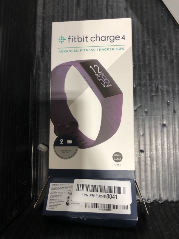 Photo 1 of Fitbit Charge 4 Fitness and Activity Tracker with Built-in GPS, Heart Rate, Sleep & Swim Tracking, Rosewood/Rosewood, One Size (S &L Bands Included)