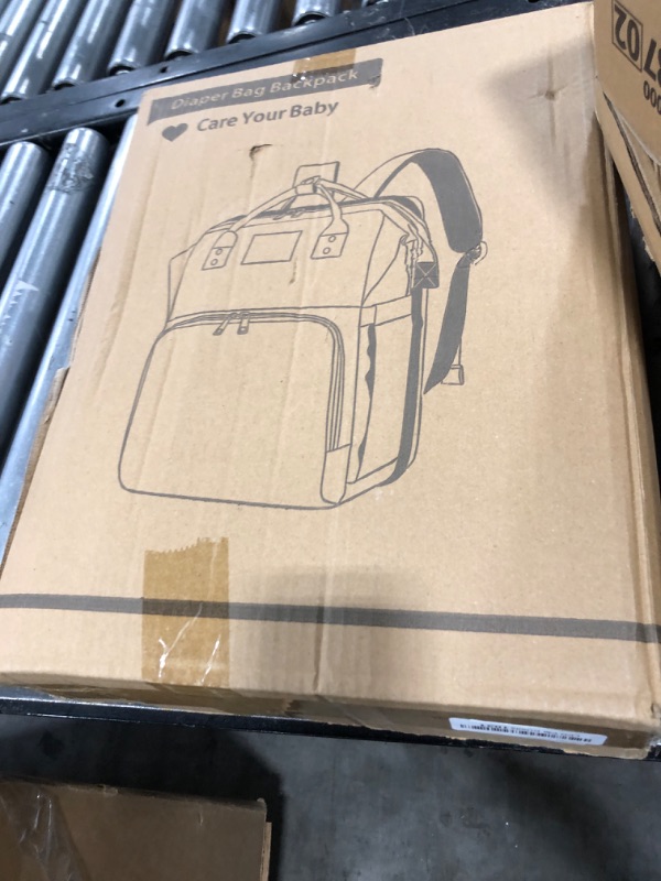 Photo 1 of Astro Alan Baby Diaper Bags with Changing Station, Waterproof Diaper Bag Backpack for Moms Dads with USB Charging Port, Baby Shower Gifts, Large Capacity diaper backpack, Grey