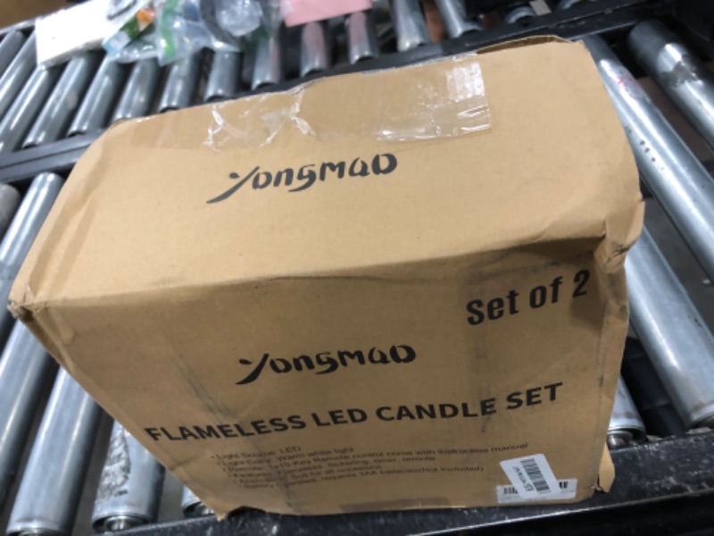 Photo 1 of Yongmao 10" x 5" Waterproof Outdoor Flameless Candles Battery Operated LED Flickering Pillar Candles with Remote and Timer for Indoor Outdoor Lanterns, Long Lasting, Ivory White Large, Set of 2