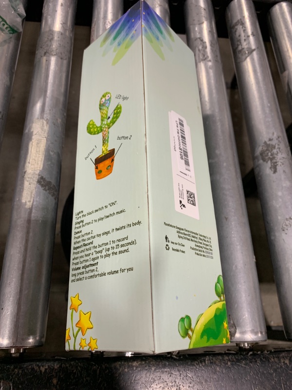 Photo 1 of Pbooo Dancing Talking Cactus Mimicking Toy,Talking Repeat Singing Sunny Cactus Toy 120 Pcs Songs for Baby 15S Record Your Sound Sing+Dancing+Recording+LED