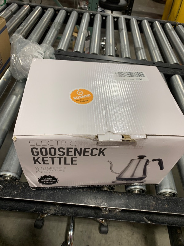 Photo 1 of Gooseneck Electric Kettle with Temperature Control - 0.8L Stainless Steel & BPA Free Plastic - Custom Temp Presets for Teas & Coffee - Keep Warm Option