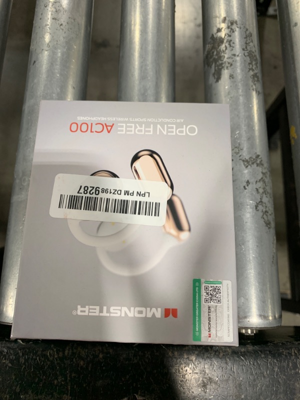 Photo 1 of Monster Open Free AC100 Open Ear Bluetooth 5.3 Headphones, Wireless Earbuds with Earhooks, Immersive Stereo Sound by 16mm Large Driver, Clear Calls, 30H Playtime, Waterproof Sport Earbuds for Running