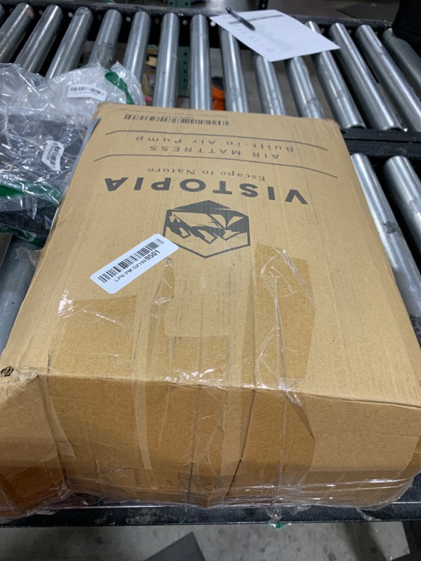 Photo 1 of Vistopia Queen Size Camping Air Mattress Free Charging with USB Rechargeable Built in Pump, Inflatable Blow up Bed with Portable Pump, Storage Bag for Tent, and USB Charger