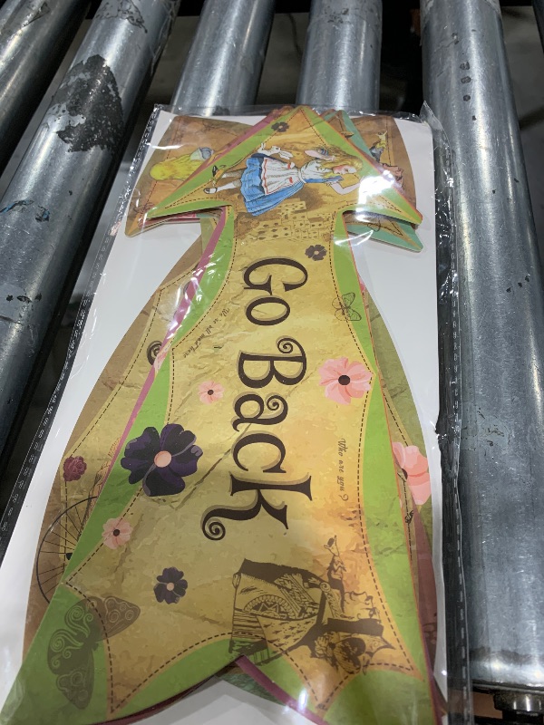 Photo 1 of Alice in Wonderland Party Vintage Style Arrow Signs/Mad Hatters Tea Party Props Pack of 12 Signs