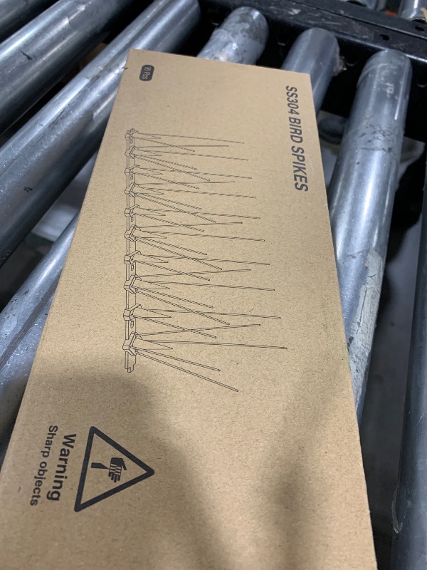Photo 1 of Mjokoj Bird Spikes,16 Pack Stainless Steel Bird Spikes, Bird Repellent Devices Outdoor, Bird Deterrent Spikes for Pigeons and Other Animals, for Garden Fence and Wall