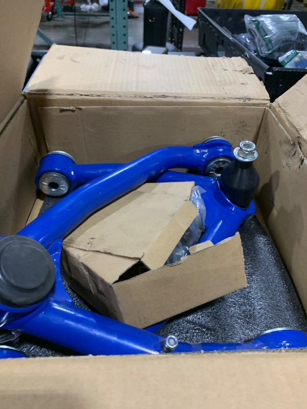 Photo 1 of Front Upper Control Arms with Ball Joint for Chevy Silverado/Suburban 1500 Tahoe, for GMC Sierra 1500/Yukon XL 1500, for Cadillac Escalade 2007-2018, 2-4" Lift Suspension kit Control Arms 2 PCS Blue
