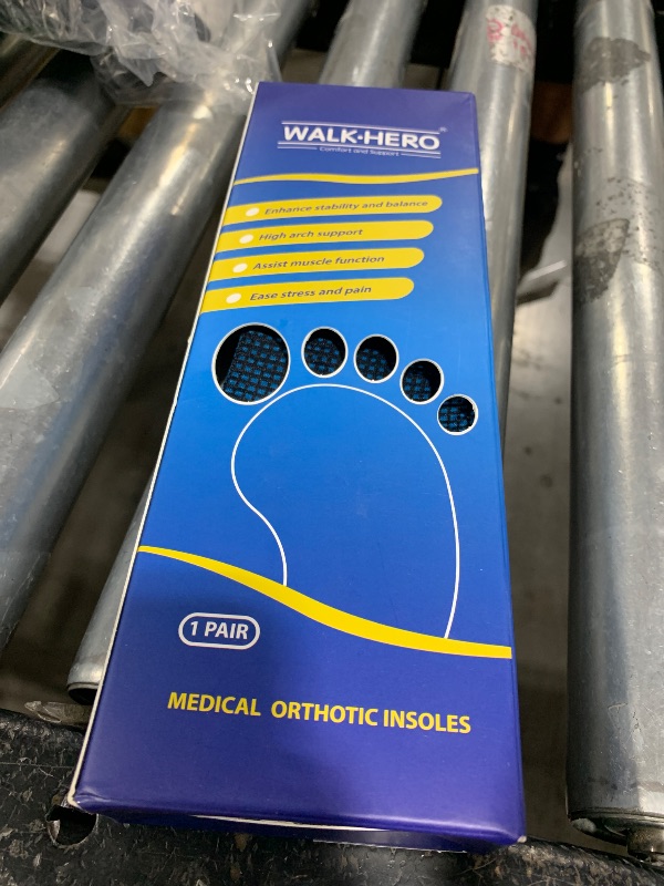 Photo 1 of Inserts Relieve Plantar Fasciitis - Flat Feet Insoles Arch Supports, Orthotic Insoles for Foot Pain Arch Pain Reduce Muscle Fatigue Absorb Shock (Mens 5-5 1/2 | Womens 7-7 1/2)