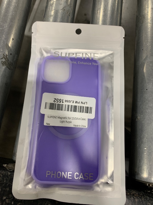 Photo 1 of SUPFINE Magnetic for iPhone 14 Case & iPhone 13 Case (Compatible with MagSafe)(Military Grade Drop Protection) Slim Translucent Matte Shockproof Phone Cover,Purple