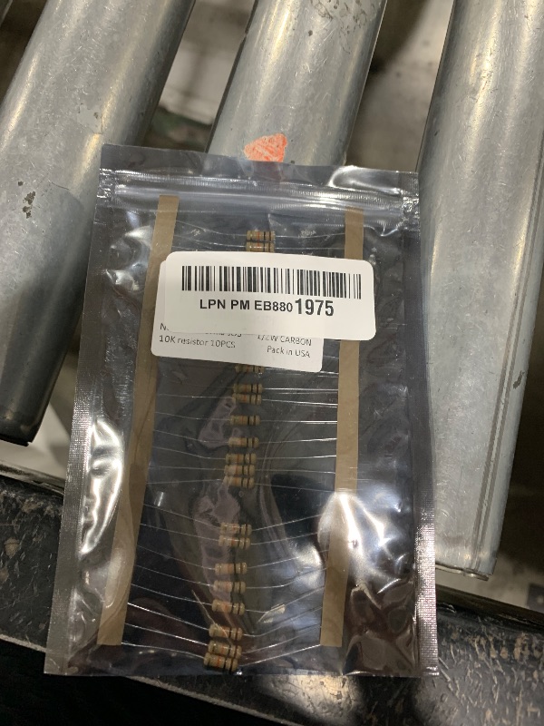 Photo 1 of California JOS 10K Ohm Carbon Film Single Fixed Resistor 1/2 W (0.5 Watts) 5% Tolerance, (10K R, 10K ohm, 10K ?) Resistor (10 Pack)