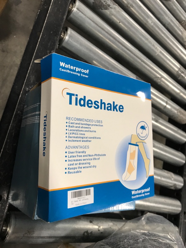 Photo 1 of Tideshake - 100% Waterproof Leg Cast Cover for Showering, Reusable Adult Short Leg Cast Protector, Cast Covers for Shower Leg, Cast Bag for Shower, Cast Cover for Showering Foot