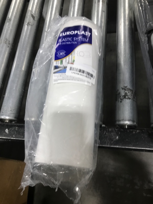 Photo 1 of HVAC OV 4"" Inch Round Straight 12"" Inch Long Plastic Duct - Exhaust & Air Supply Pipeline - Heating & Cooling, HVAC Ventilation Tube, White
