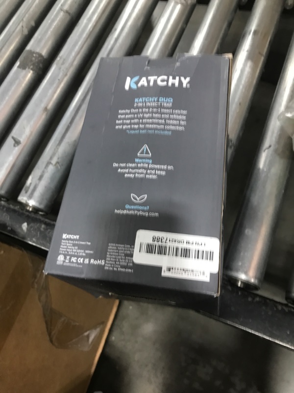 Photo 1 of Katchy Duo Indoor Insect Trap with Scent Pod - Fan Powered with UV Light - Fruit Fly Traps for Indoors - for Fruit Flies, Gnats, Mosquitoes, Moths (White)