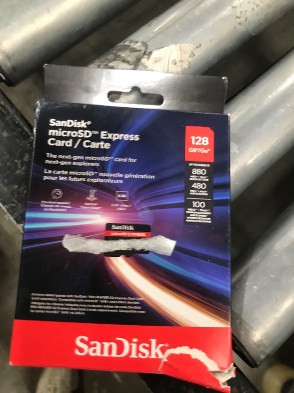 Photo 1 of SanDisk 128GB microSD Express microSD Card - Works with Compatible Nintendo Switch™ Systems, Up to 880MB/s Read, Up to 480MB/s Write, 100MB/s Sustained Write, U3, C10 - SDSQXFN-128G-GN4NN
