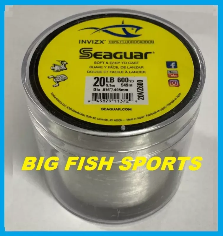 Photo 1 of Seaguar InvizX Fluorocarbon Fishing Line SKU - 605920
 - 20VZ600