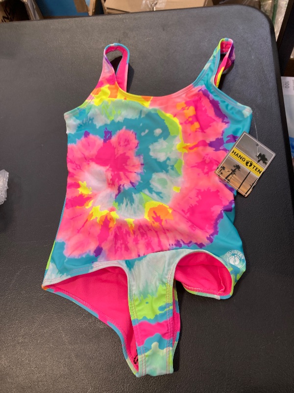 Photo 1 of Hang Ten Big Girls Tie Dye One Piece Swimsuit, Medium (10-12), Pink