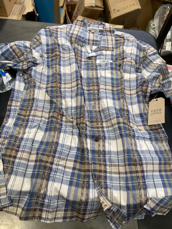 Photo 1 of Frye and Co. Big and Tall Mens Short Sleeve Camp Shirt, 2x-large Tall, Blue