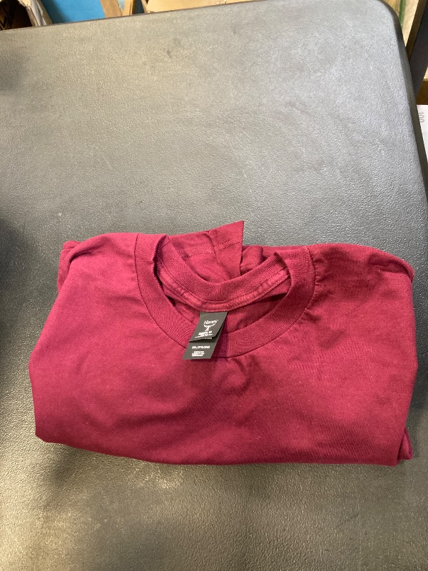 Photo 1 of Hanes Short Sleeve Beefy-T T-Shirts, Maroon ( size 3xl ) 