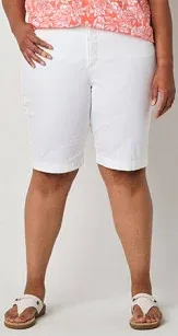 Photo 1 of St. John's Bay Womens Mid Rise Bermuda Short-Plus ( size 22 W ) 